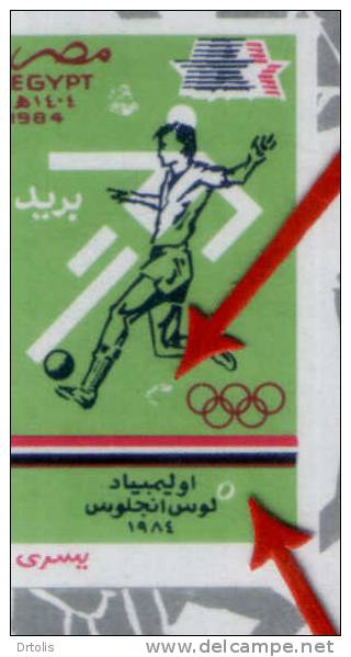 EGYPT / 1984 / SG1551 /  OLYMPIC GAMES - LOS ANGELES / PRINTING ERROR / MNH / VF/ 3 SCANS . - Nuovi