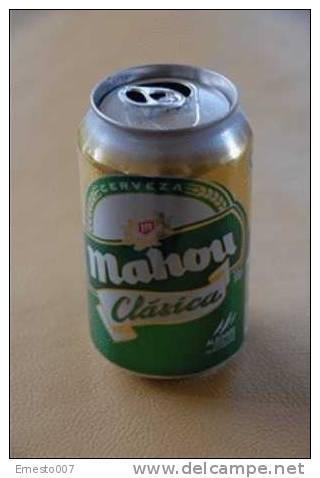 Leere Alu-Bierdose Aus Spanien: "MAHOU - CLASSICA" - Farbe Grün, Siehe Bilder - Cannettes