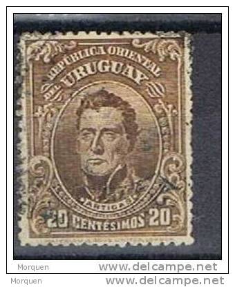 Lote 6 Sellos URUGUAY, Yvert  Num 60, 75, 77, 191, 206, 198 º - Uruguay