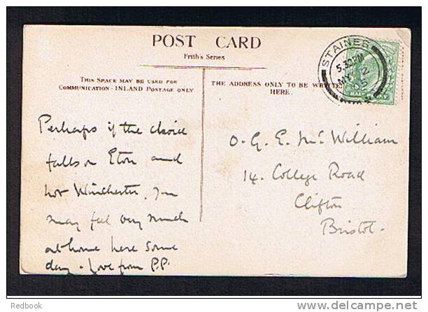 1905 Postcard Eton College Near Windsor Berkshire - Bridge In Playing Fields - Ref 262 - Windsor