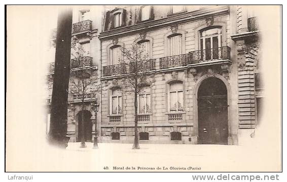 BOLIVIE- Ref 09- Hotel De La Princesa De La Gloria A Paris - Bon Etat - Bolivie