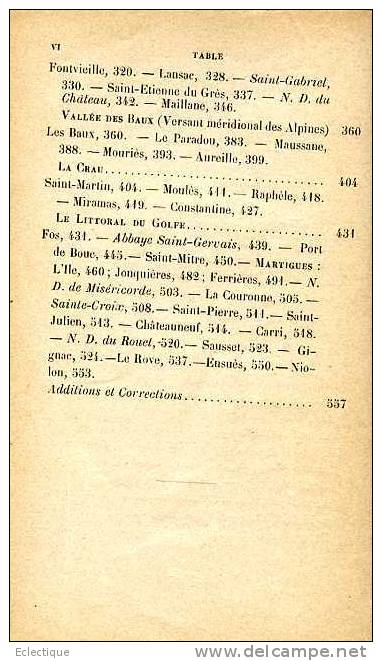 Les Paroisses Du Diocèse D'Aix, Abbé M. Constantin,imp. De L'Archevéché, 1898 - Provence - Alpes-du-Sud