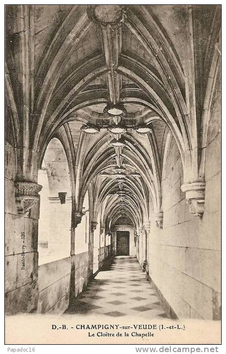 37 - Champigny-sur-Veude - Le Cloître De La Chapelle - éd. D. B. (non Circulée) - Champigny-sur-Veude