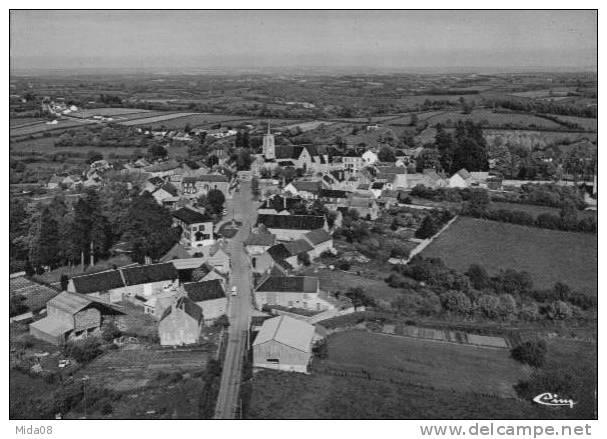 89. QUARRE LES TOMBES.   VUE GENERALE AERIENNE.  Carte Couleur. - Quarre Les Tombes