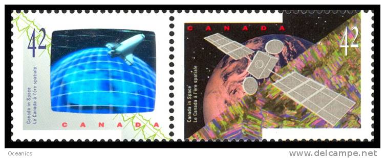 Canada (Scott No.1442a - Canada Dans L'espace / Canada In Space) (**) - Unused Stamps