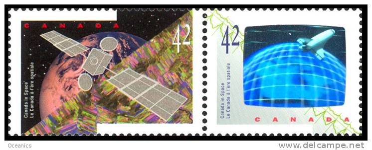 Canada (Scott No.1442a - Canada Dans L'espace / Canada In Space) (**) - Unused Stamps