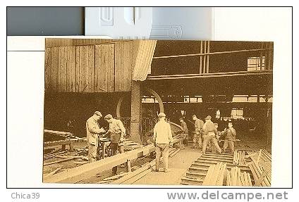 002039  -  Usines Métallurgiques Du Hainaut, Couillet ( Belgique )  Cisaillage Des Barres Au Petit Train - Industrie