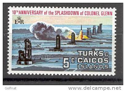 TURKS ET CAICOS 10° ANNIVERSAIRE AMERISSAGE DE GLENN LANCEMENT CAP CANAVERAL - United States