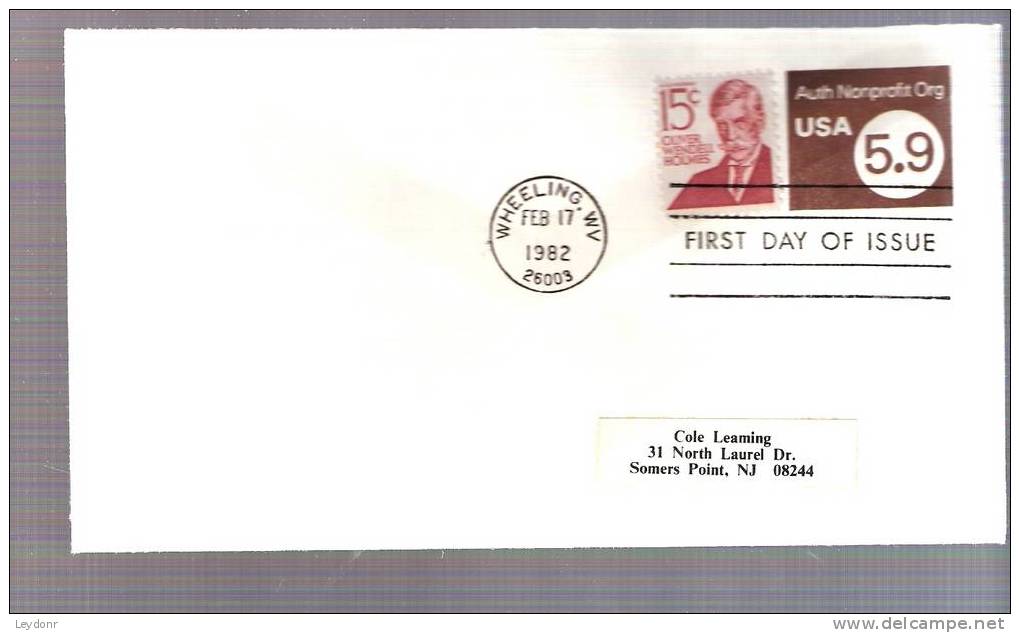 FDC Stamped Envelope - Authorized Nonprofit Organizations - Scott # U591 - 1981-1990