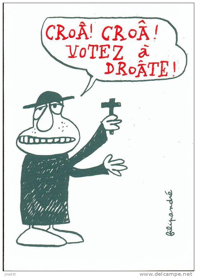 CPM   "Croa ! Croa ! Votez à Droate ! " Ill : FILIPANDRÉ - Parteien & Wahlen