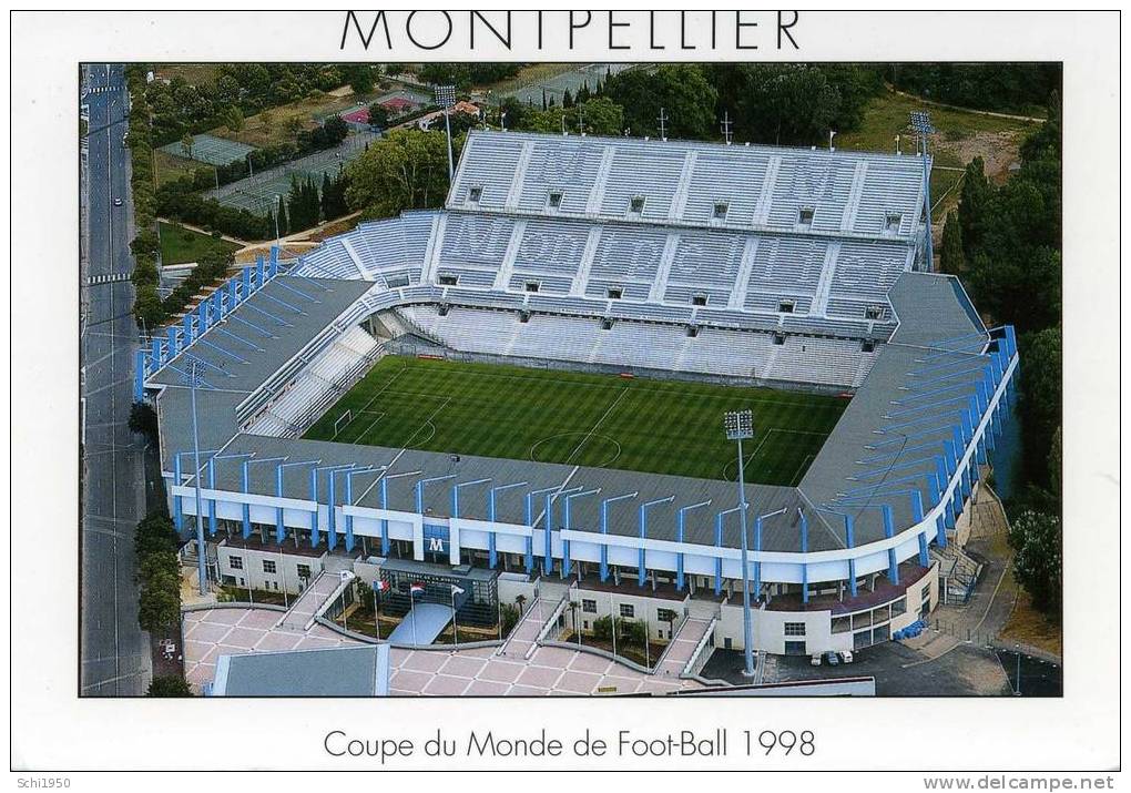 CA - SPORT - Photo-Carte - Stade De La Mosson à Montpellier - Coupe Du Monde De Football 1998 - 2000 - Autres & Non Classés