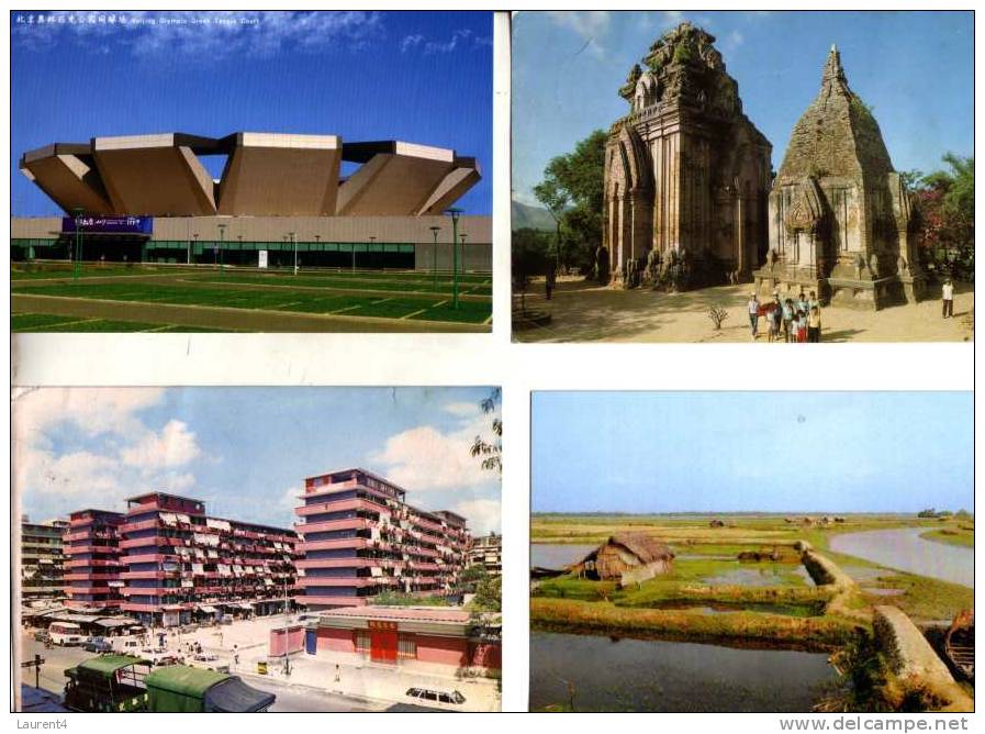 4 Mix Asia Postcards -  Carte D´Asie - Other & Unclassified