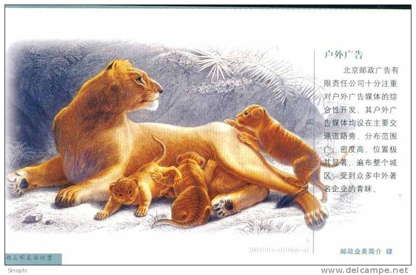 #P1# Endanged Speice Rare Animal  Lion ,  Prepaid Card , Postal Stationery - Rhinocéros