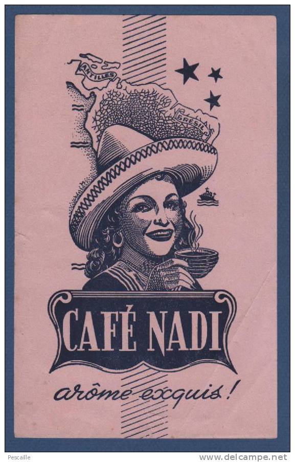 BUVARD CAFE NARDI AROME EXQUIS ! - Kaffee & Tee