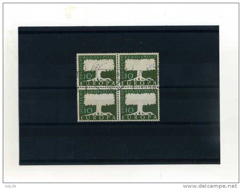 - ALLEMAGNE RFA . BLOC DE TIMBRES EUROPA 1957 . - 1957