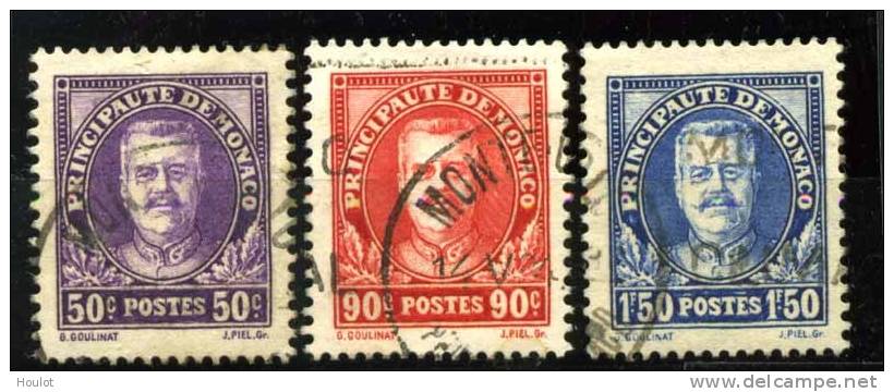 Monaco Mi.N° 117/19 Dallay N° 118/20 Gestempelt; Von 1933: Fürst Louis II, - Autres & Non Classés