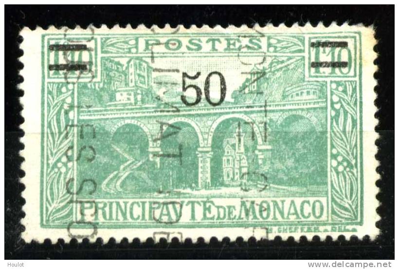 Monaco Mi.N° 115 Dallay N° 110 Gestempelt 1931,Viadukt Bei Der Kirche Ste. Dévote Mi N° 99 Mit Bdr.-Aufdruck Des Neuen W - Autres & Non Classés