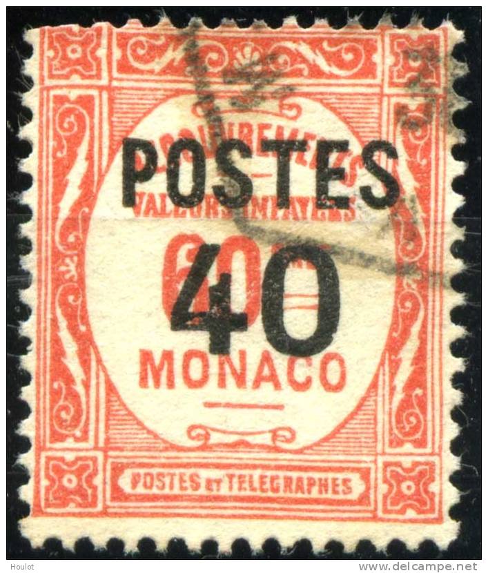 Monaco Mi.N° 155 Dallay N° 155  Postauftragsmarke Ex Mi Nr. 22-26 Mit Bdr.-Aufdruck - Autres & Non Classés