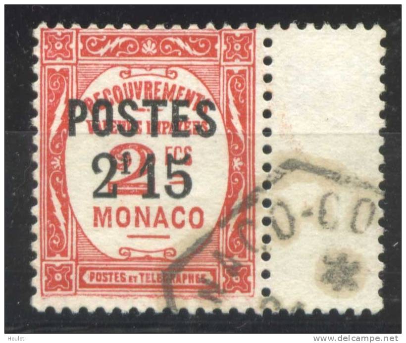 Monaco Mi.N° Dallay N° 160 Postauftragsmarke Ex Mi Nr. 22-26 Mit Bdr.-Aufdruck - Autres & Non Classés
