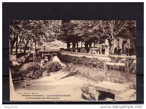 84 PIOLENC Promenade Des Marroniers, Cascade Du Gourd, Animée, Ed Badon 3, 192? - Piolenc