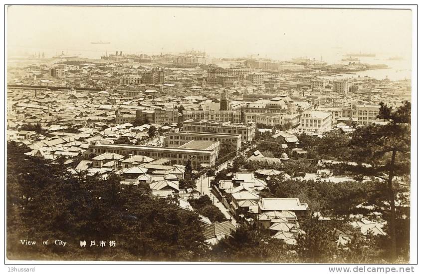 Carte Postale Ancienne Japon. Kobé - Vue Générale - Kobe