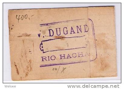 Col080/  KOLUMBIEN - Rio Hacha, Postagentur Auf Halbierung (Michel 105) - Kolumbien