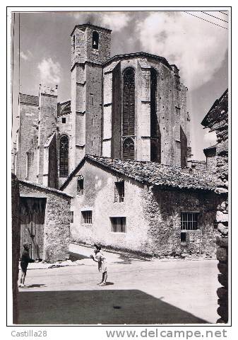 Cpsm ST MAXIMIN La STE BAUME - Abside (enfants Jouant) - Saint-Maximin-la-Sainte-Baume