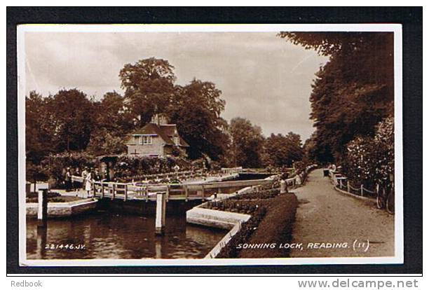 1938 Real Photo Postcard Sonning Lock Reading Berkshire - Ref 263 - Reading