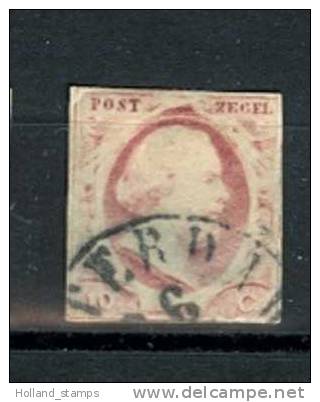 1852 Koning Willem III 10 Cent NVPH 2 * Periode 1852 Nederland Nr. 2 Gebruikt  (178) - Used Stamps