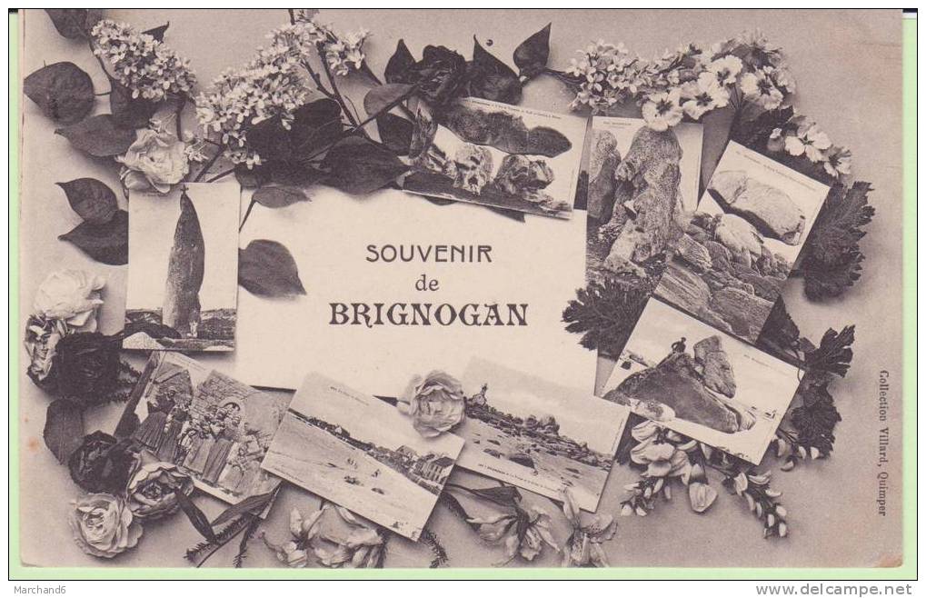 FINISTERE.BRIGNONAN.SOUVENIR  VUES DE PLUSIEURS CARTES POSTALES - Brignogan-Plage