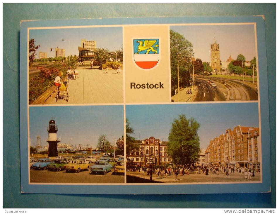 R.391 ALEMANIA GERMANY DEUTSCHLAND MECKLEMBURGO-POMERANIA OCCIDENTAL ROSTOCK AÑOS 70/80 MAS EN MI TIENDA - Rostock