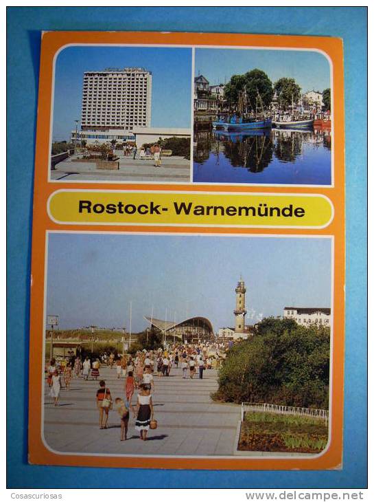 R.393 ALEMANIA GERMANY DEUTSCHLAND MECKLEMBURGO-POMERANIA OCCIDENTAL ROSTOCK WARNEMÜNDE AÑOS 70/80 MAS EN MI TIENDA - Rostock