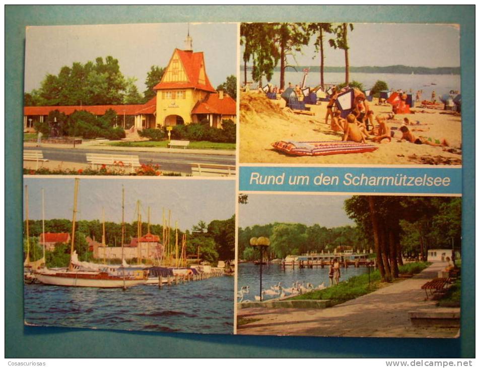 R.399 ALEMANIA GERMANY DEUTSCHLAND BRANDEMBURGO BAD SAAROW SCHARMÜTZELSEE AÑOS 60/70 CIRCULADA MAS EN MI TIENDA - Bad Saarow