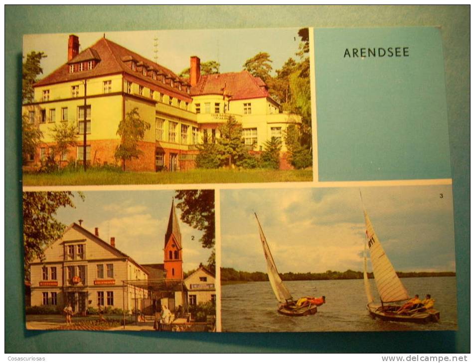 R.405 ALEMANIA GERMANY DEUTSCHLAND SAJONIA ANHALT OSTERBURG ARENDSEE AÑOS 60/70 CIRCULADA MAS EN MI TIENDA - Osterburg