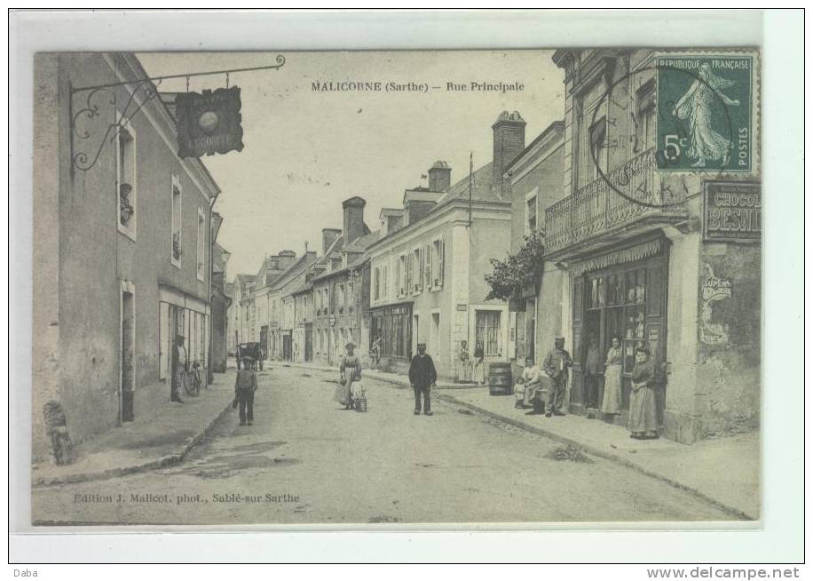 MALICORNE. RUE PRINCIPALE. - Malicorne Sur Sarthe