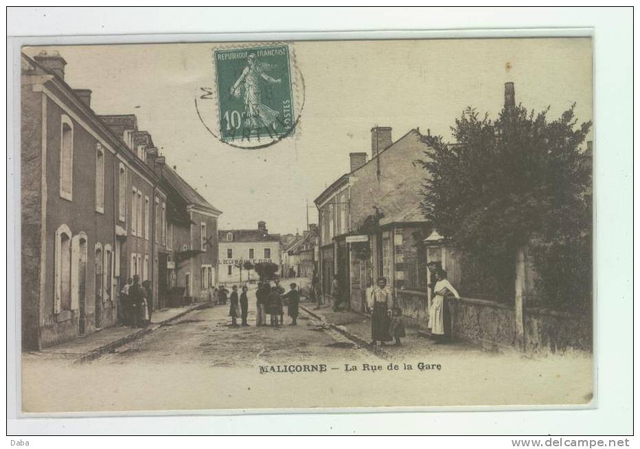 MALICORNE. Rue De La Gare; - Malicorne Sur Sarthe