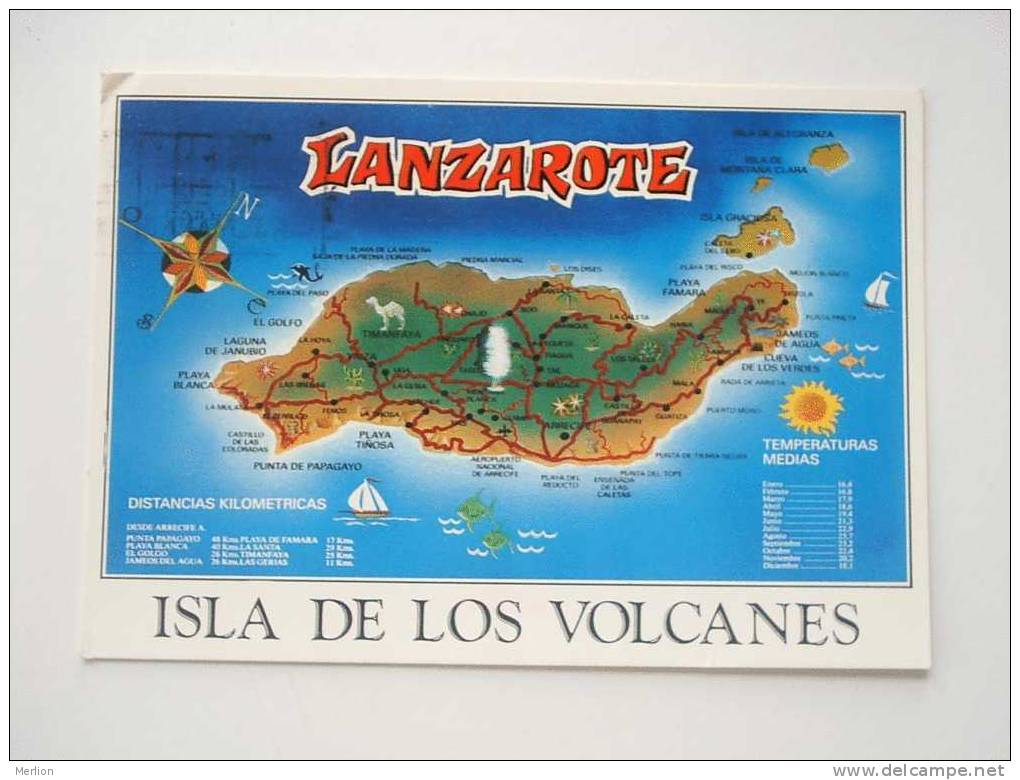 Espana  - Lanzarote - MAP   - CPM    VF  -    D41827 - Lanzarote