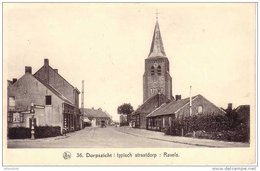 36. Dorpszicht: Typisch Straatdorp : Ravels - Ravels