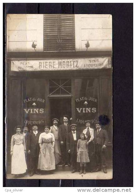 XX *** A LOCALISER *** Carte Photo, Restaurant, THOMASSOT, Vins, Plat Du Jour, Bière Moritz, 75 Paris XI ? Chemin Vert ? - Restaurantes