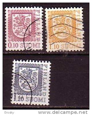 L5543 - FINLANDE FINLAND Yv N°788/90 - Gebraucht