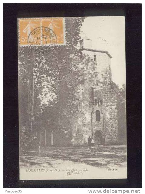 Houeillès L'église édit.LL Animée Belle Carte - Autres & Non Classés