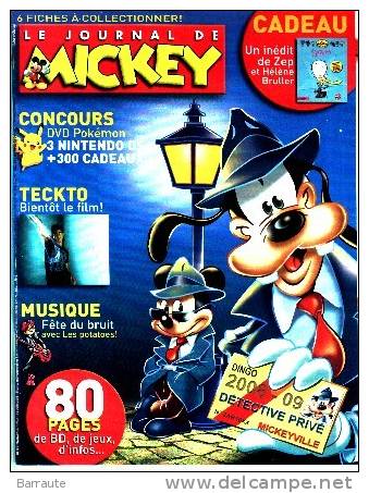 LE JOURNAL De MICKEY N° 2922 Du 18/06/2008 " Poster De KAT  DELUNA  " - Journal De Mickey