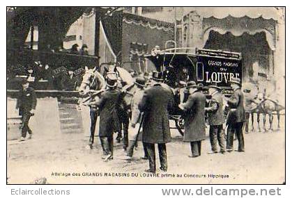 PARIS ..Attelage Des Magasins Du Louvre..primé Au Concours Hippique - Louvre