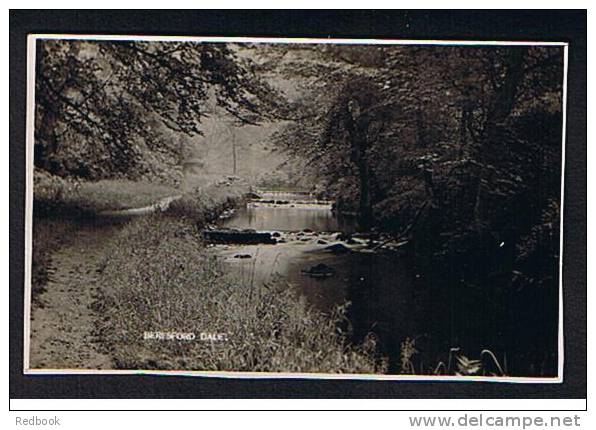 Early Real Photo Postcard Beresford Dale & River Near Hartington Peak District Derbyshire - Ref 264 - Derbyshire