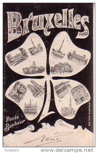 CPA.   BRUXELLES.   Porte Bonheur.     1908. - Beroemde Personen