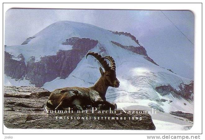 LO STAMBECCO  -  ( ITALY -  MINT & SUPER RARE , OLD SERIE ANIMALS ) * Ibex Bouquetin Cabra Montes Steinbock Stambecco * - Públicas Ordinarias