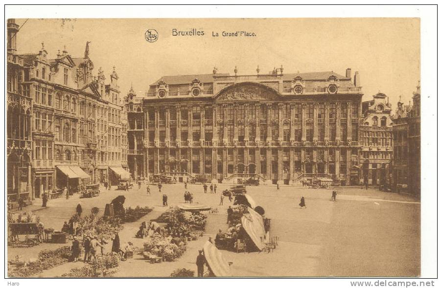 BRUXELLES - Grand'Place  - Cachet Hôtel Du Pélican Au Verso (1349)sf3 - Cafés, Hôtels, Restaurants