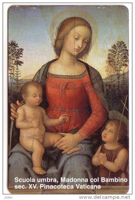 VATICAN  SCV 66  - Scuola Umbra , Madonna Col Bambino ( Vatican Mint Card ) *  Child - Enfant - Childrens - Enfants - Vatican