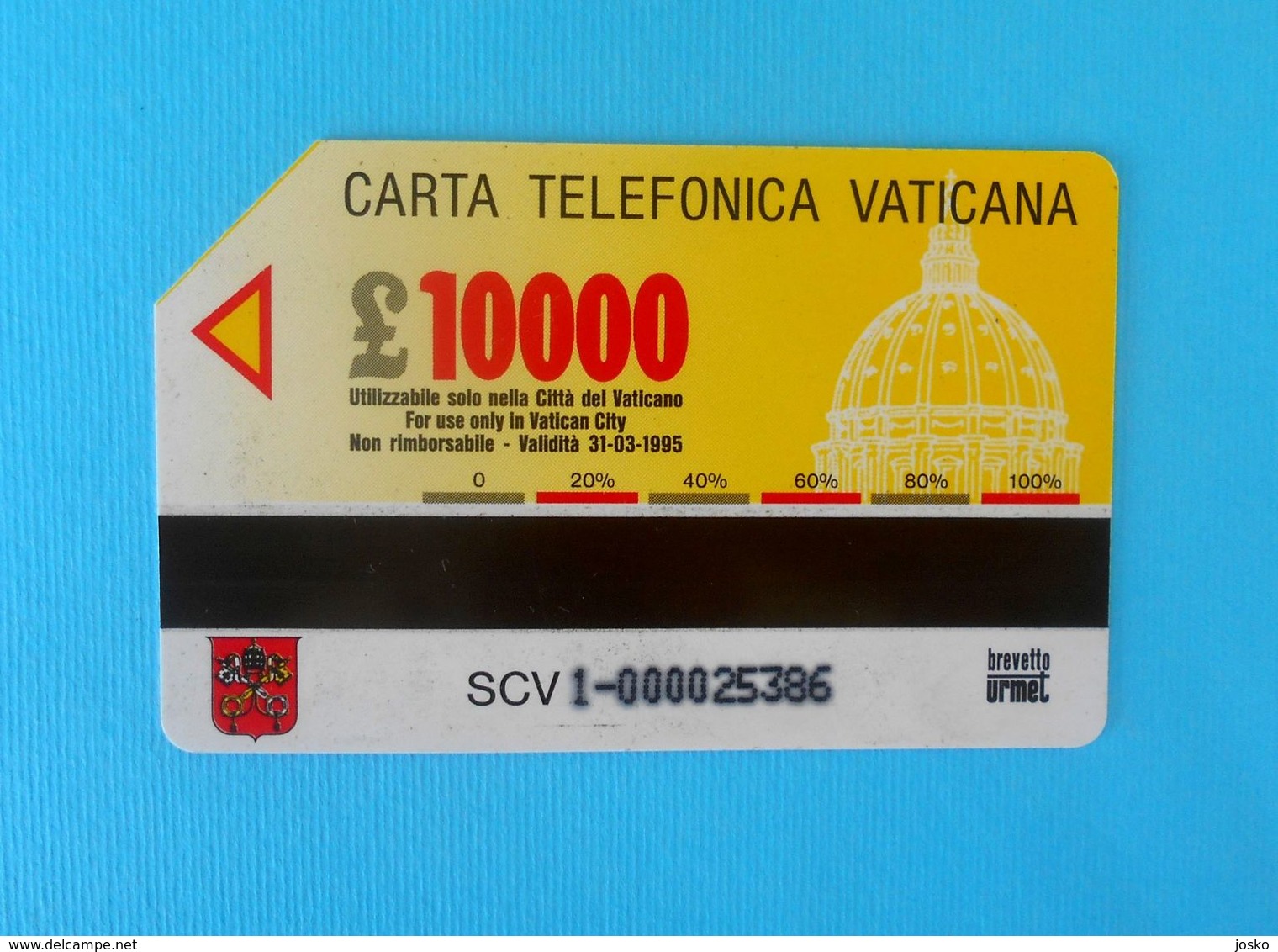 VATICAN SCV 1 - Assisi Per La Pace ( Vatican ) * Stamps On Card Church Stamp On Cards Timbre Timbres Eglise Kirche - Vaticano