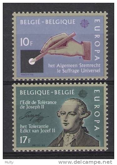 Belgie OCB 2048 / 2049 (**) - 1982